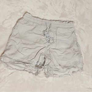 Whiteswashed Cloth Shorts